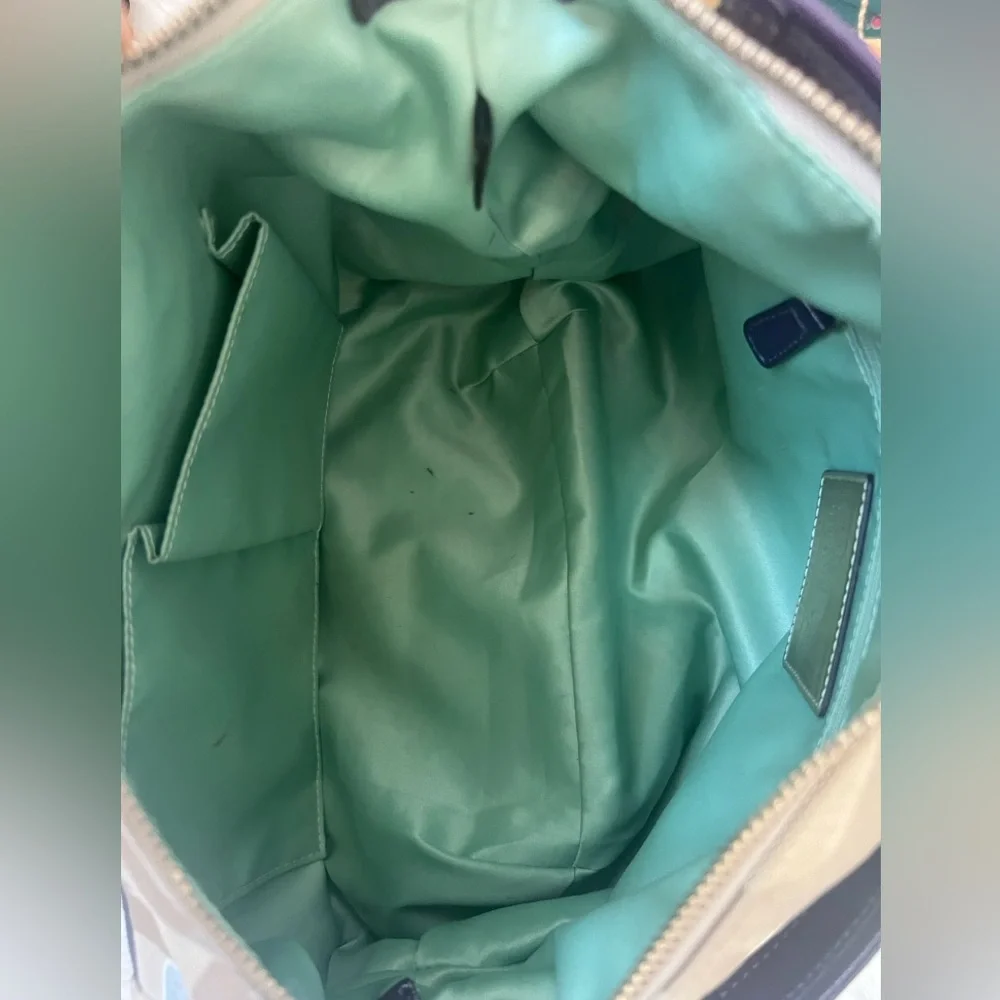 💜Coach Poppy Multicolor Signature Hobo Bag - Picture 15 of 16